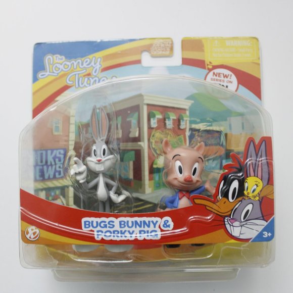 The Looney Tunes Show Bugs Bunny And Porky Pig Toy Figures Warner Brothers 2012 - Picture 3 of 8